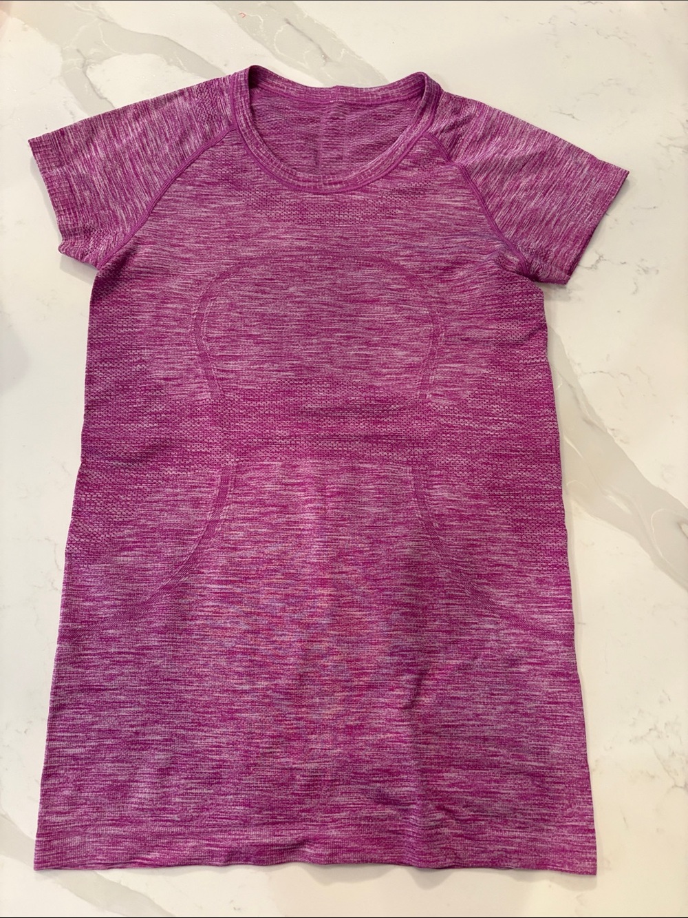 Lululemon Swiftly Tech Short Sleeve T-Shirt size 6 longer length pink Heather